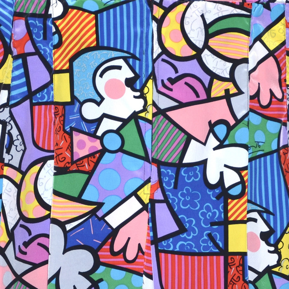 Vintage 90s TAIL Colorful Graphic Print Mini Skirt - Picture 7 of 8